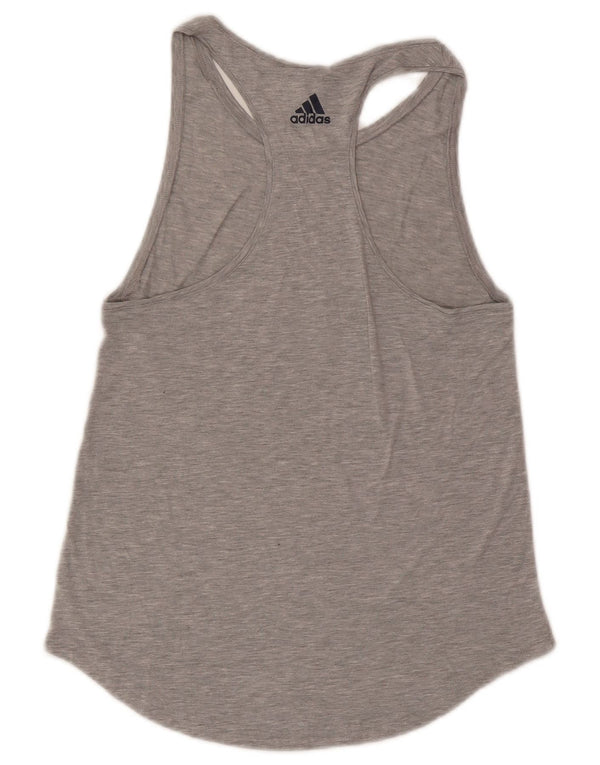 Adidas Damen Graphic Vest Top UK 10 Small Grau