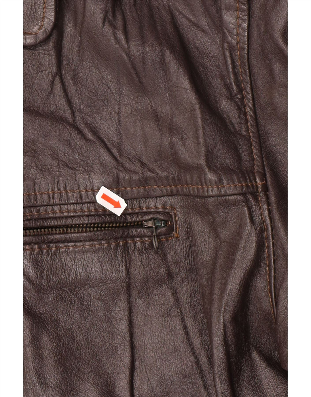 VINTAGE Herren Lederjacke UK 42 XL Braunes Leder