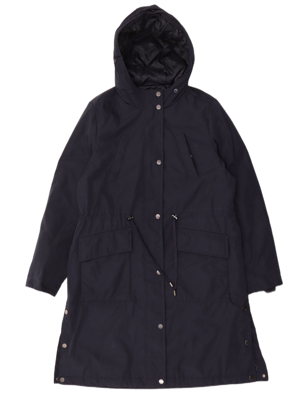 Marks & Spencer Damen-Windbreaker-Mantel mit Kapuze, Gr. 14, mittleres Marineblau