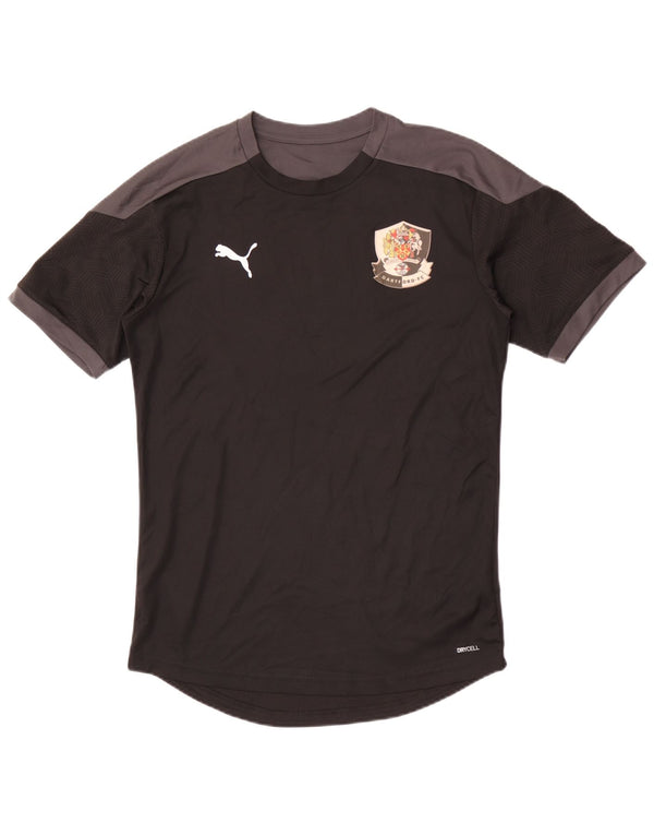 Puma Herren Dartford FC T-Shirt Top Medium Schwarz Colourblock Polyester