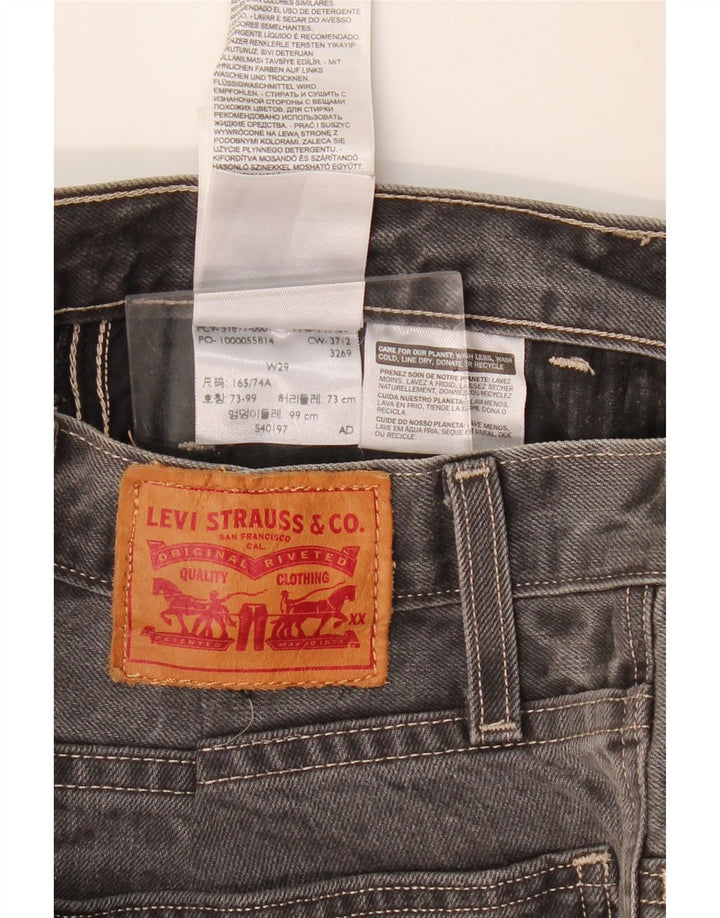 Levi's Damen Jeansshorts W29 mittelgraue Baumwolle