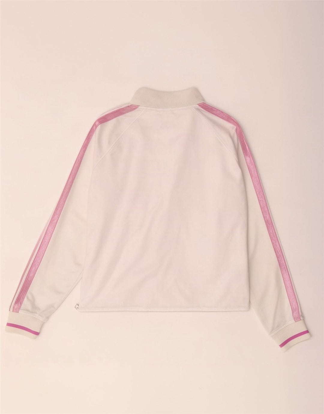 Asics Damen-Trainingsanzug-Top-Jacke UK 18 XL Weißer Colourblock-Polyester