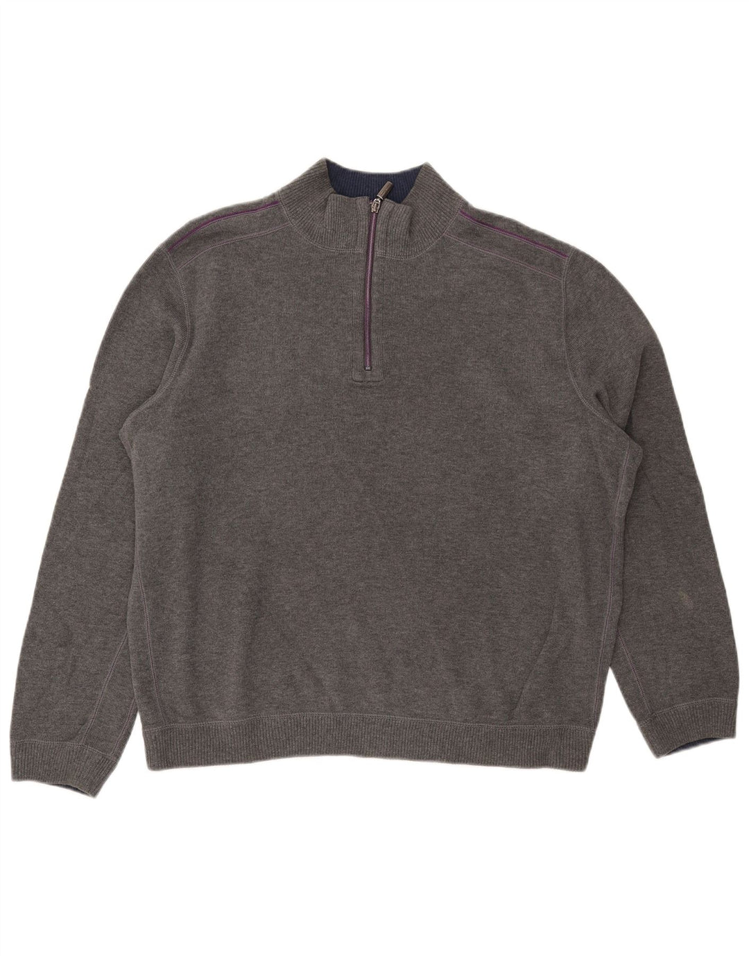 TOMMY BAHAMA Herren-Pullover mit Reißverschluss, XL, Grau