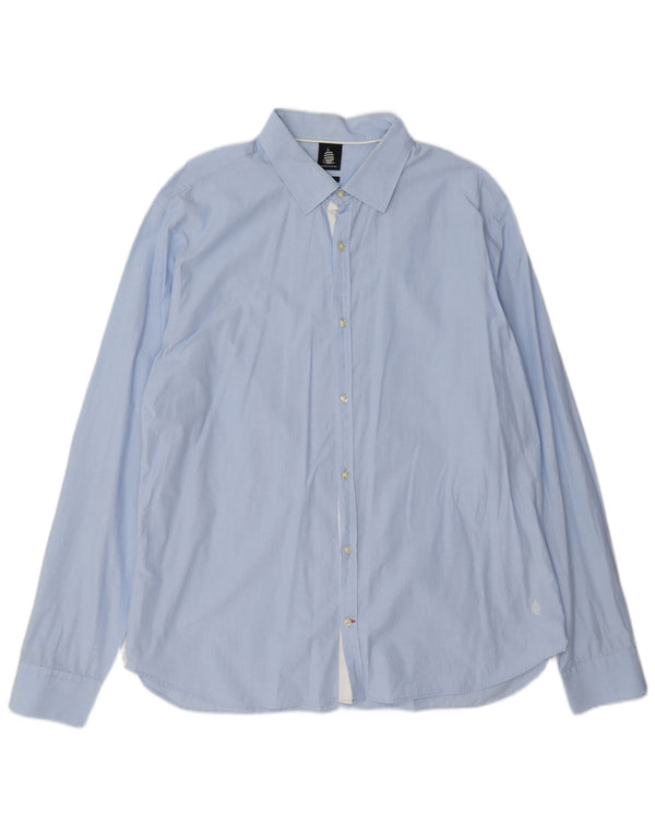 Marina Yachting Herren Slim Fit Hemd Größe 45 XL Blau
