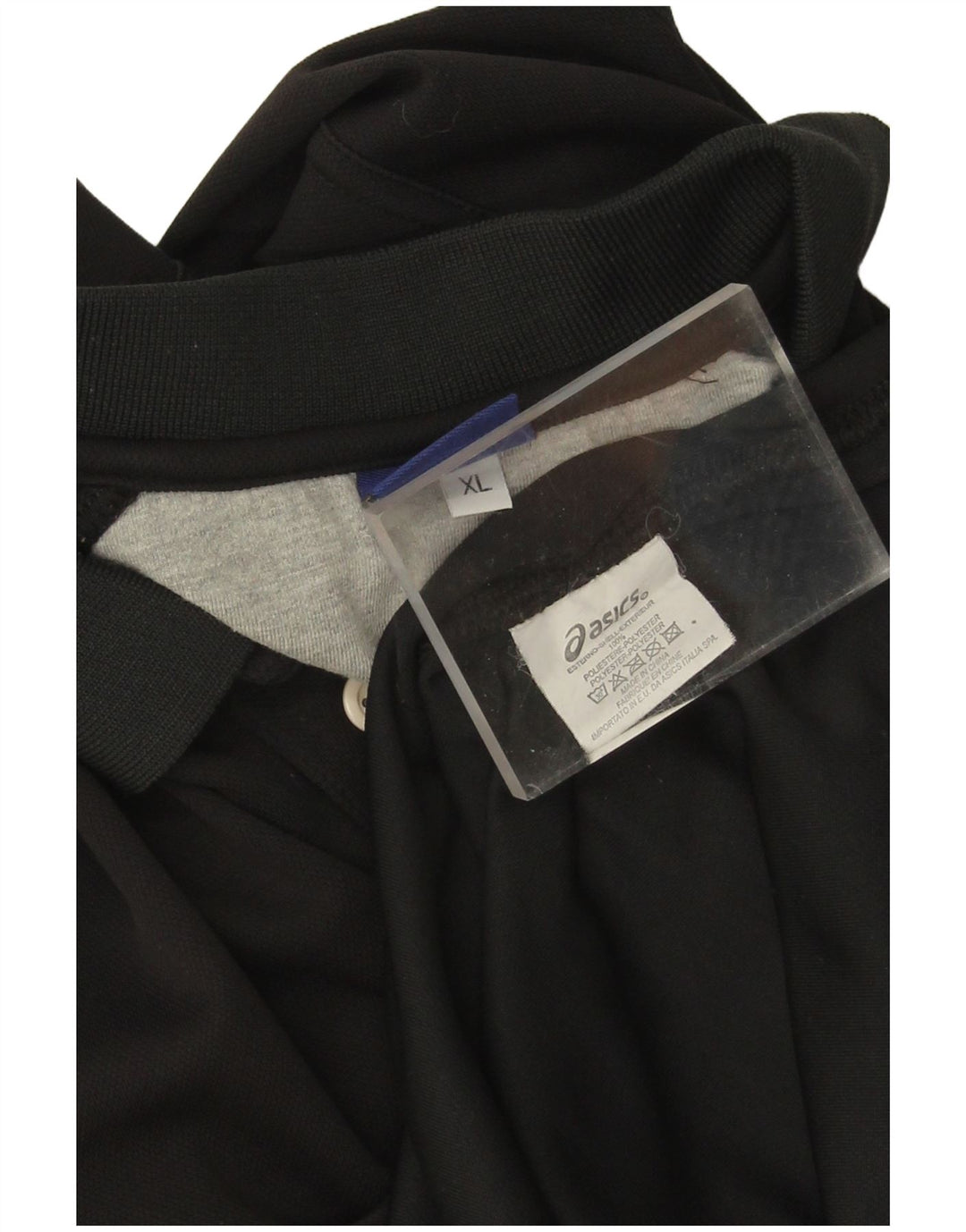 Asics Herren Poloshirt XL Schwarz Polyester