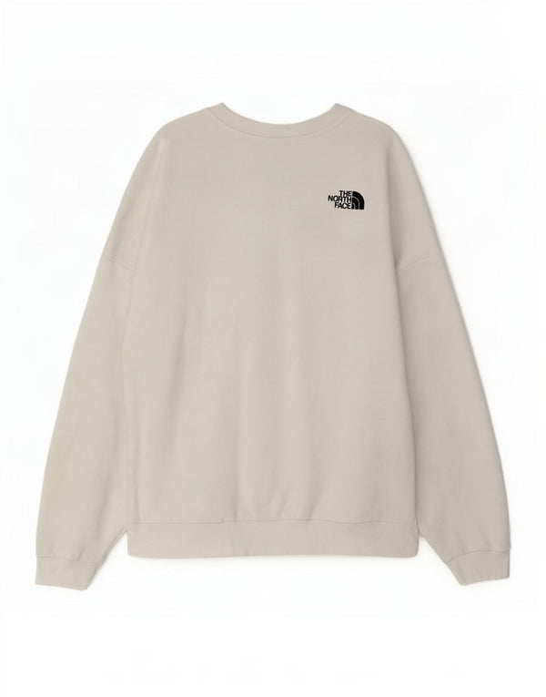 The North Face Damen-Sweatshirt mit Grafik, UK 16, Größe L, weiße Baumwolle