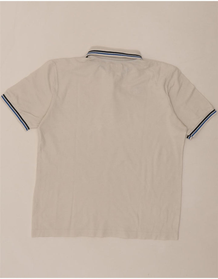 KAPPA Mens Polo Shirt Large White Vintage Kappa and Second-Hand Kappa from Messina Hembry 