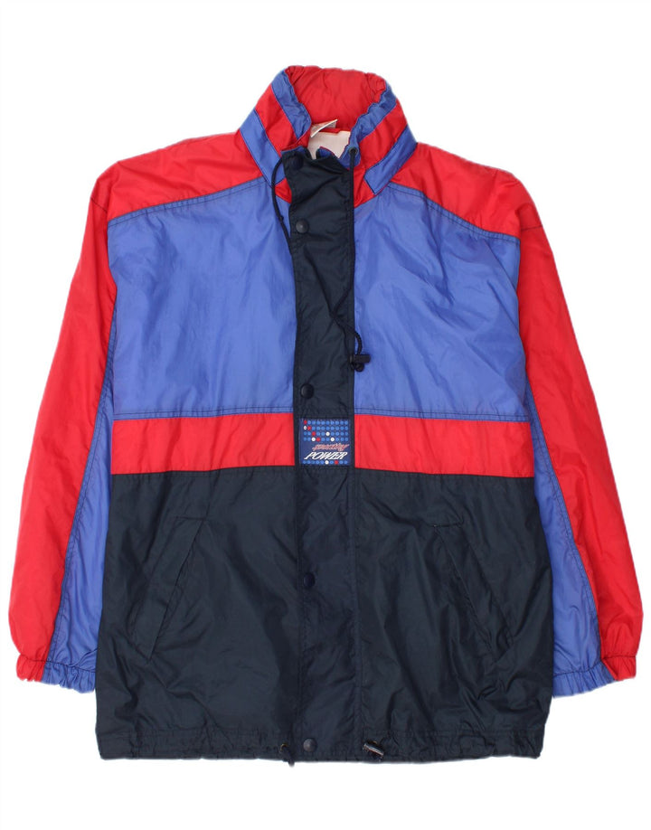 Marcel Clair Herren-Trainingsanzug mit Kapuze, Jacke, mittelgroß, Marineblau, Farbblock