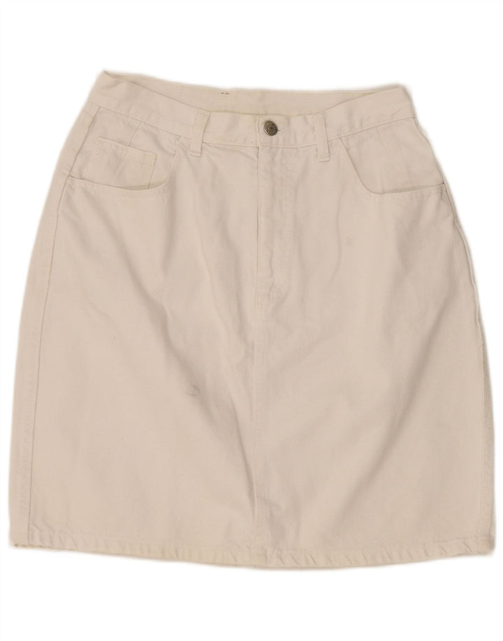 CARRERA Damen Jeansrock IT 42 Medium W32 Weiße Baumwolle