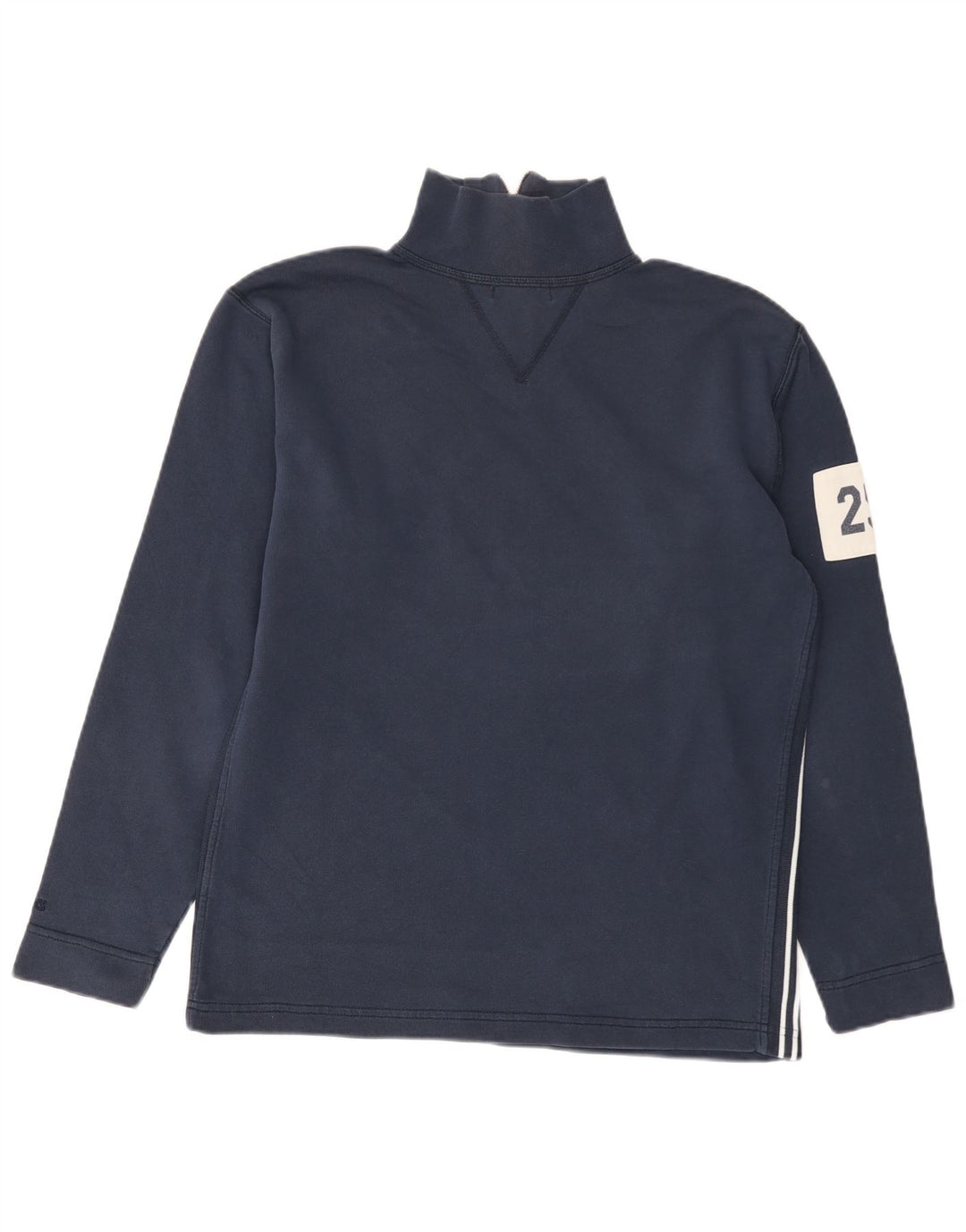 Asics Herren-Sweatshirt mit Reißverschluss am Hals, Größe S, Marineblau