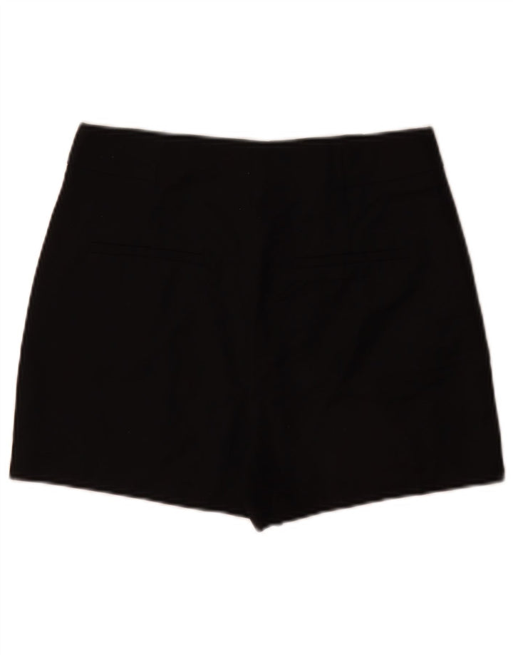 Zara Damen-Freizeitshorts, Größe S, W26, schwarze Baumwolle