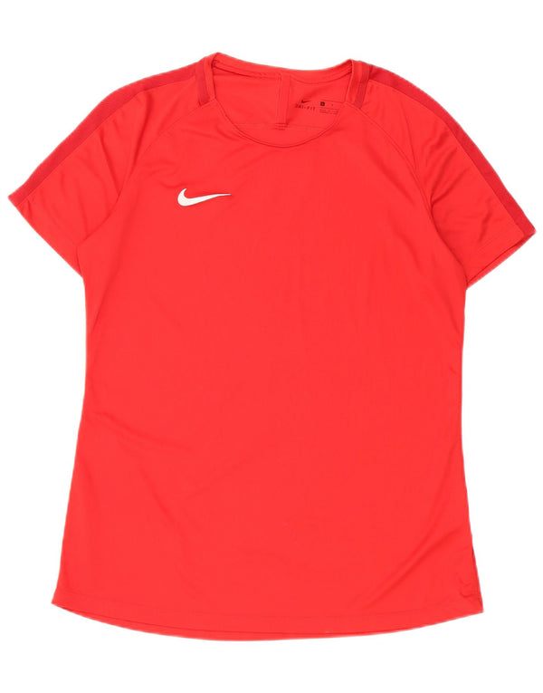 Nike Herren Dri Fit T-Shirt Top, großes rotes Polyester