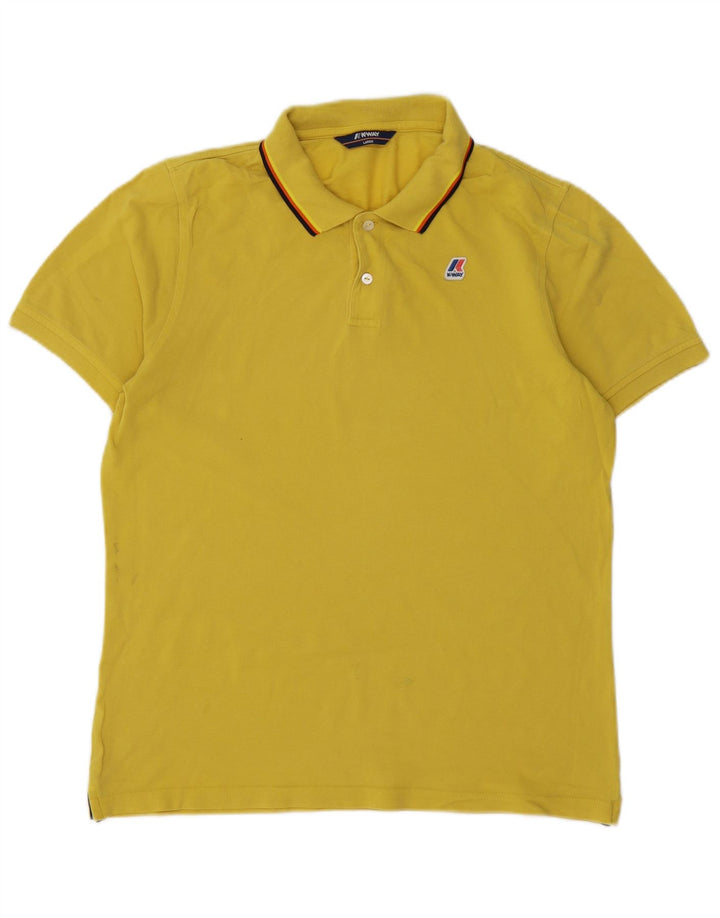 K-WAY Herren-Poloshirt, groß, Gelb