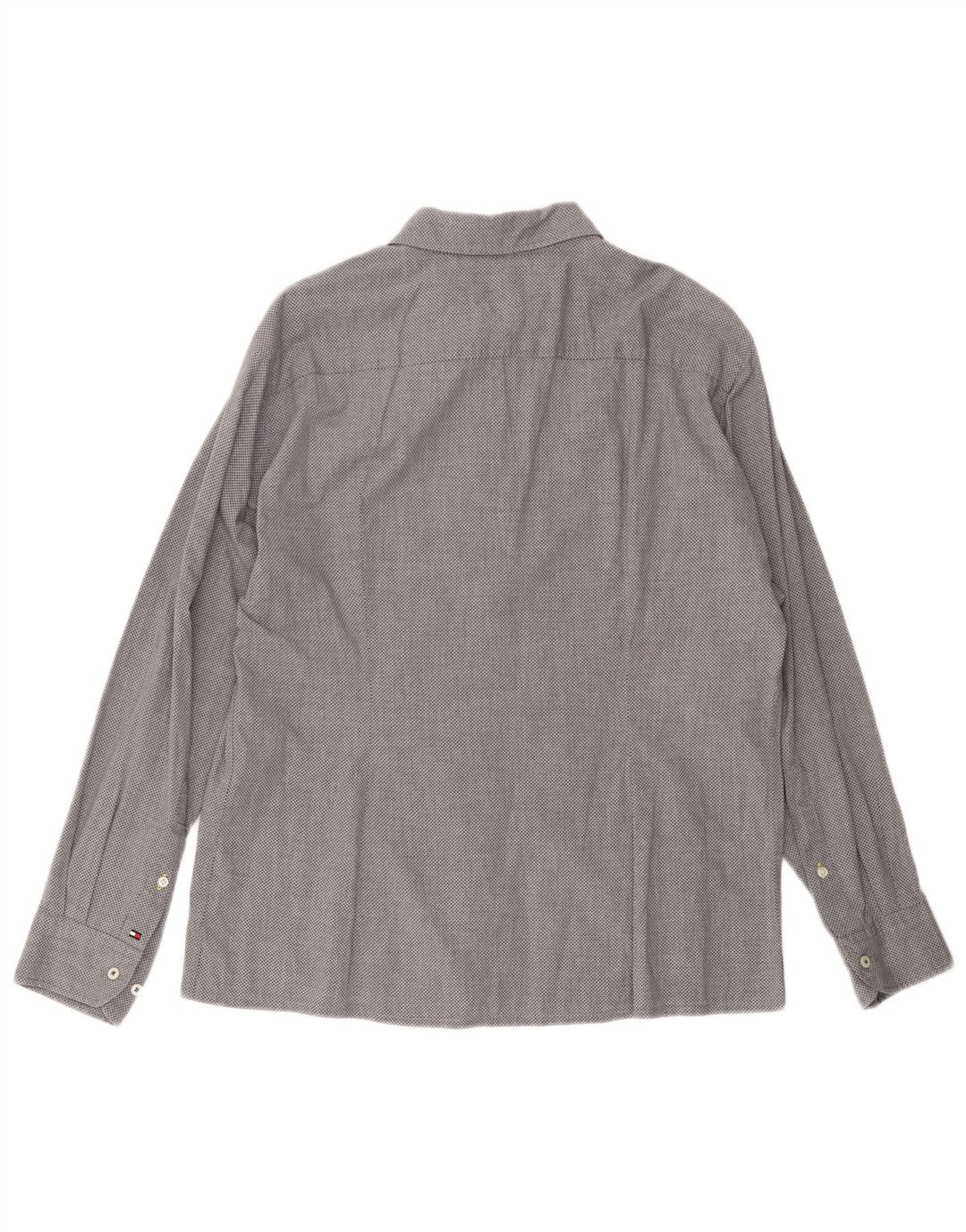 TOMMY HILFIGER Herren New York Fit Hemd, groß, grau gefleckt