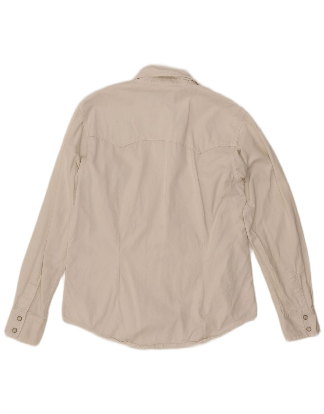 Lee Damen Jeanshemd UK 14 Mittelweiße Baumwolle