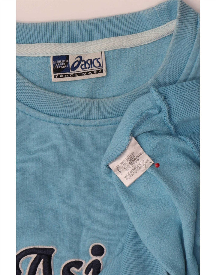 Asics Herren Grafik-Sweatshirt-Pullover, große blaue Baumwolle