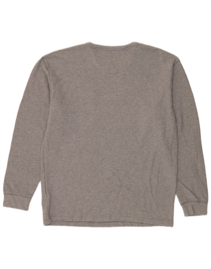 Vans Herren-Oberteil mit klassischer Passform, langärmelig, groß, aus grauer Baumwolle