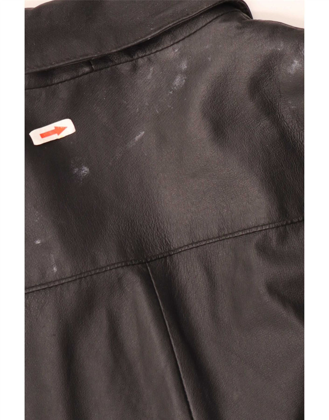Yuppie Damen Übergroßer Ledermantel EU 34 XS Schwarz