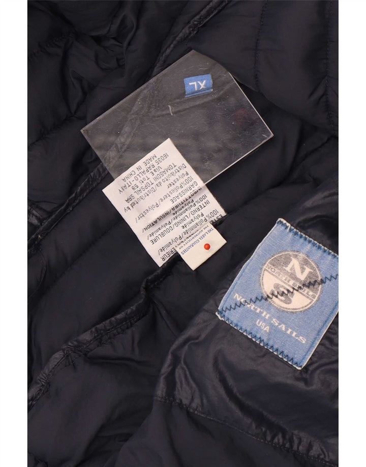 North Sails Damen-Jacke mit Kapuze, gepolstert, UK 18, XL, Marineblau, Polyamid