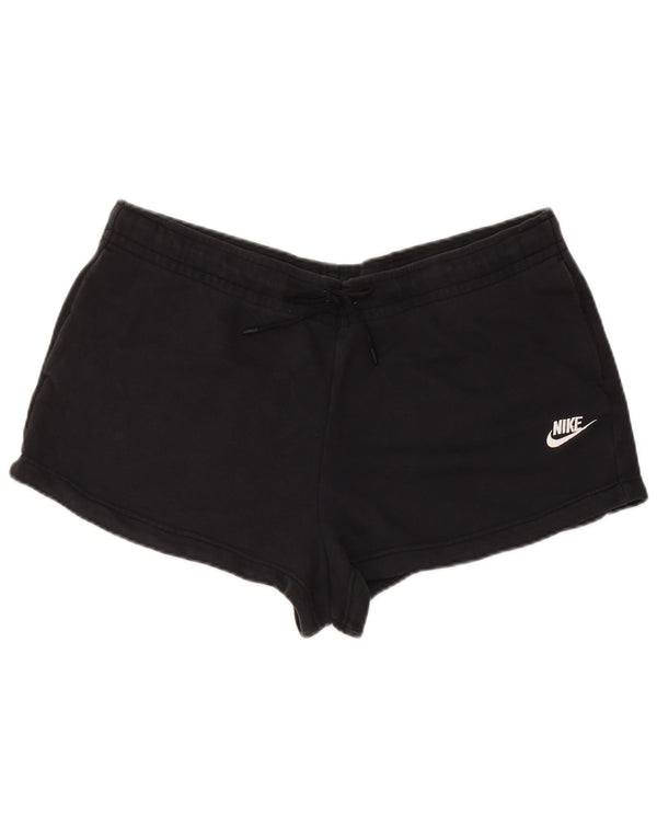 Nike Damen Sportshorts UK 16 Large Schwarz Baumwolle