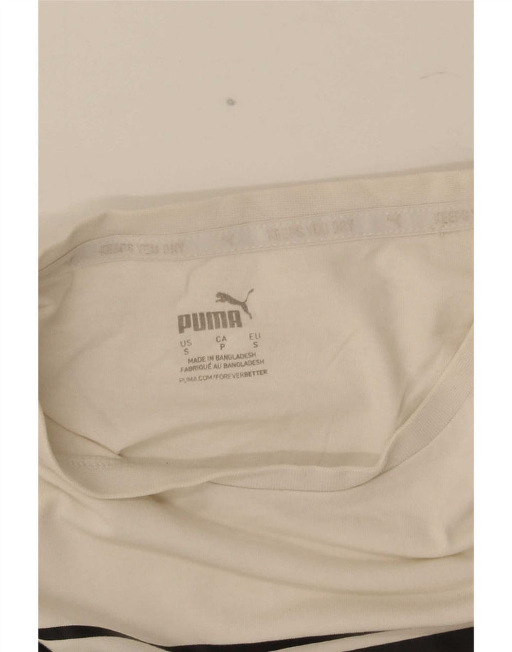 Puma Herren T-Shirt mit Grafik, Größe S, Weiß