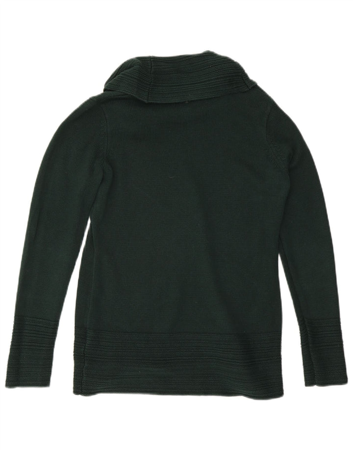 CALVIN KLEIN Damen-Pullover mit Rollkragen, Gr. 10, Größe S, grün, Baumwolle