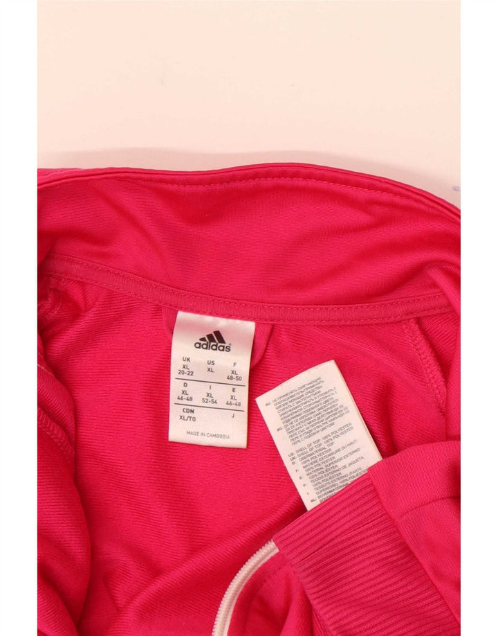 Adidas Damen Trainingsanzug Top Jacke UK 20/22 XL Rosa Polyester