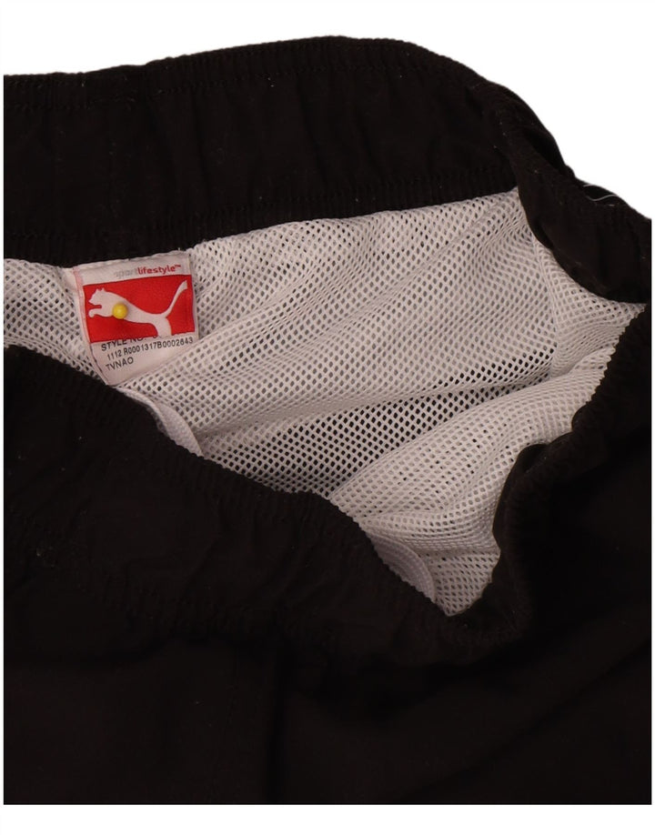Puma Herren Graphic Sport Shorts Small Schwarz Colourblock Polyester