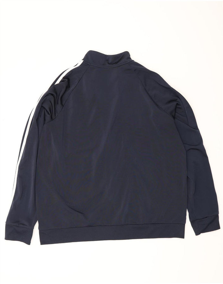 Adidas Damen Trainingsanzug Top Jacke UK 24/26 2XL Marineblau Polyester