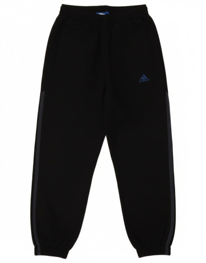 Adidas Jungen-Trainingshose, Jogginghose, 9–10 Jahre, schwarzes Polyester