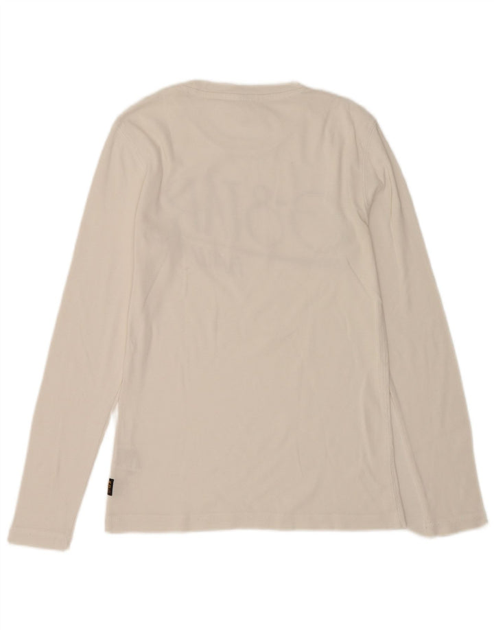 G-Star Herren Graphic Top Langarm Mittelweiße Baumwolle