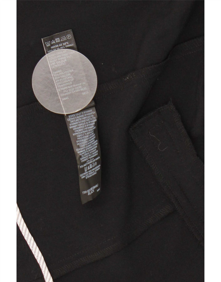 Marks & Spencer Womens Open Blazer Jacke UK 18 XL Schwarz Polyester