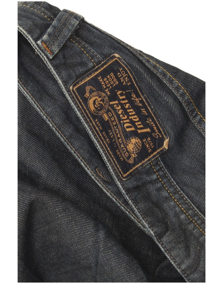 Diesel Herren Larkee Regular Straight Jeans W38 L32 Blaue Baumwolle