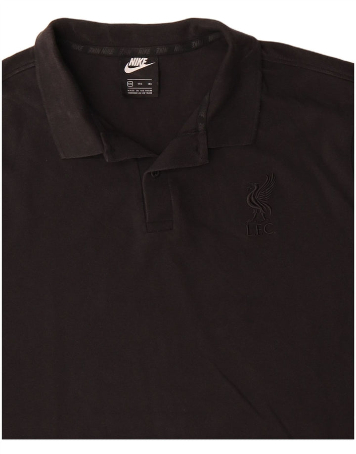 Nike Herren Poloshirt 2XL Schwarz Baumwolle