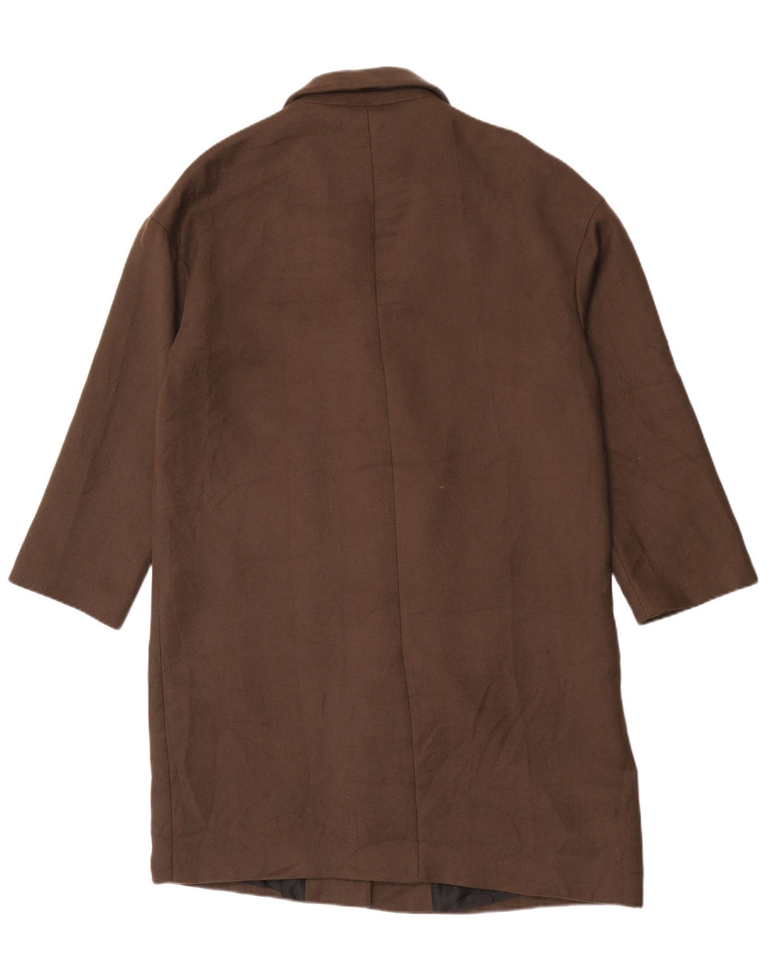 Zara Damen Übergroßer Mantel UK 14 Mittelbraunes Polyester