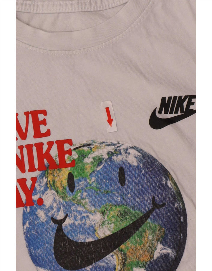 Nike Jungen T-Shirt mit Grafik, 13–14 Jahre, XL, Weiß