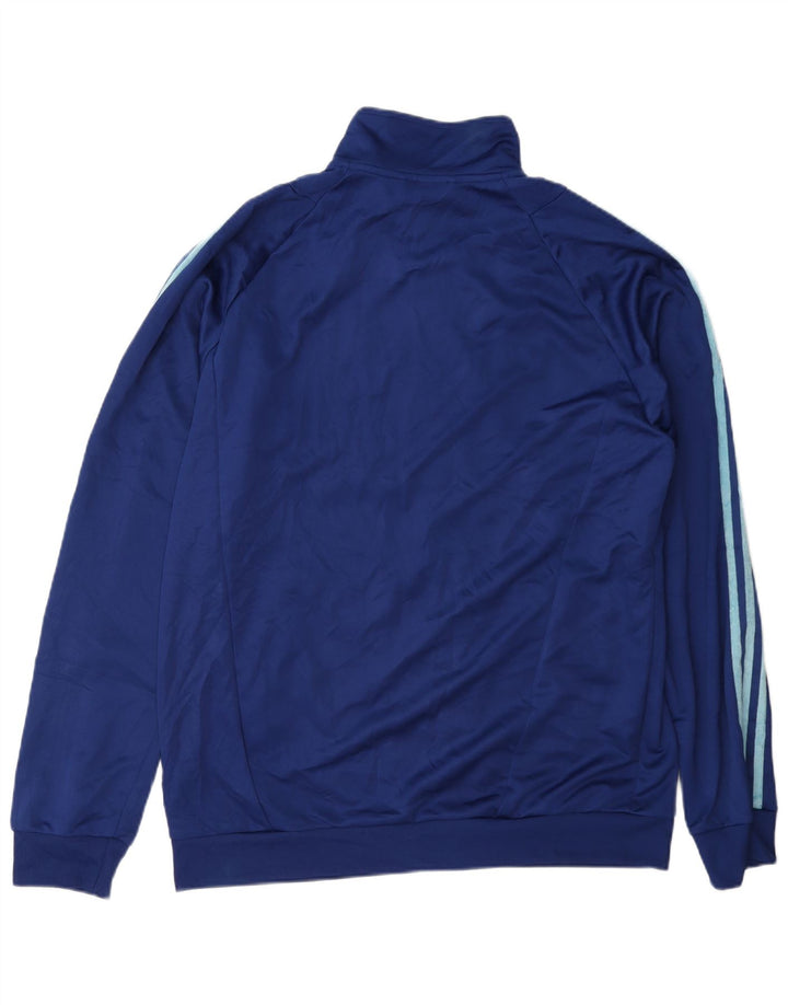 Adidas Herren Aeroready-Trainingsanzug-Top-Jacke, großes blaues Farbblock-Polyester