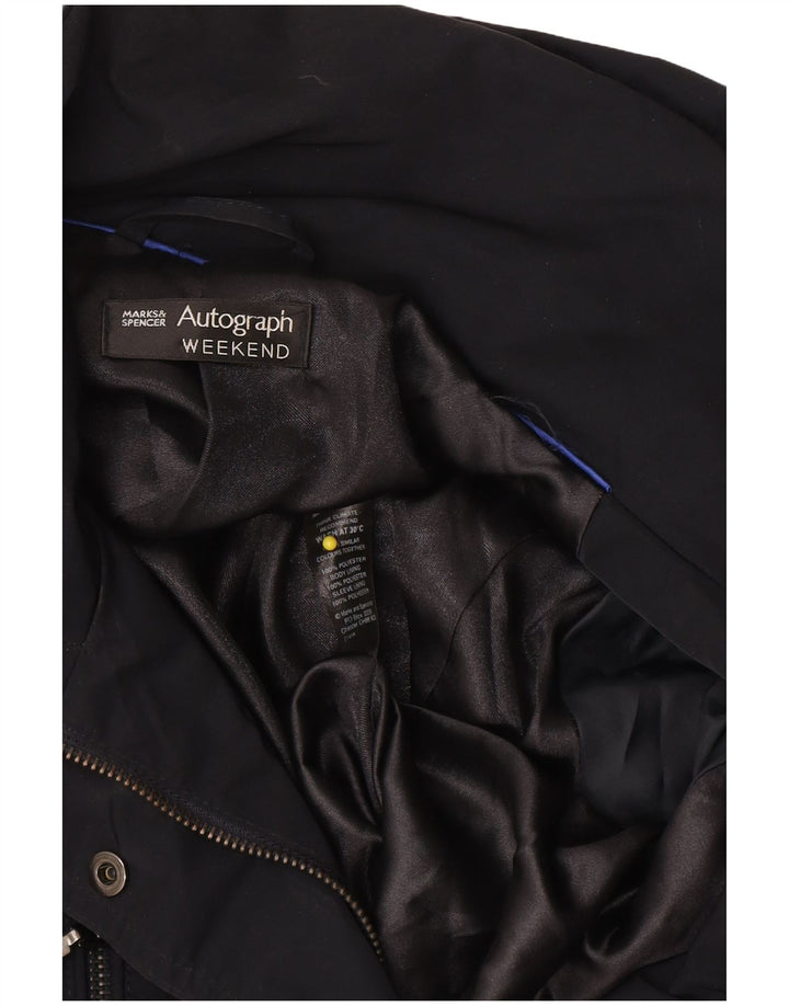 Marks & Spencer Damen Autograph Windjacke UK 12 Medium Schwarz