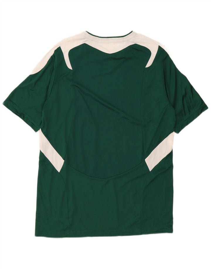 Adidas Herren Mason T-Shirt Top Large Grün Colourblock Polyester