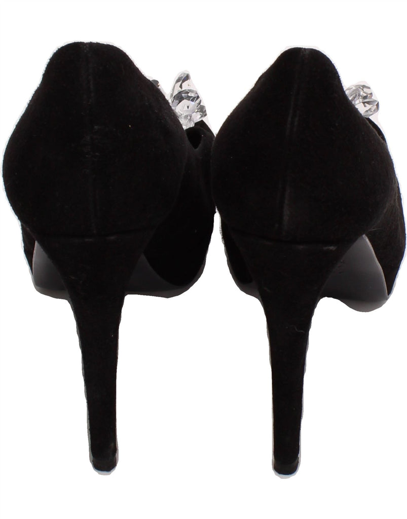 KENNEL & SCHMENGER Womens Suede Pump Heels UK Size 7.5 Black Suede Vintage Kennel & Schmenger and Second-Hand Kennel & Schmenger from Messina Hembry 