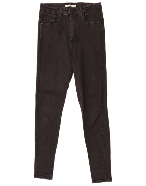 Levi's Damen Mile High Super Skinny Jeans W29 L30 Graue Baumwolle