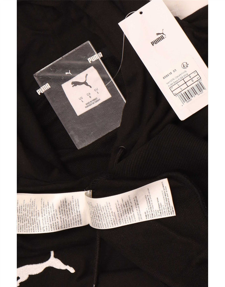 Puma Herren Graphic Hoodie Pullover Große schwarze Baumwolle