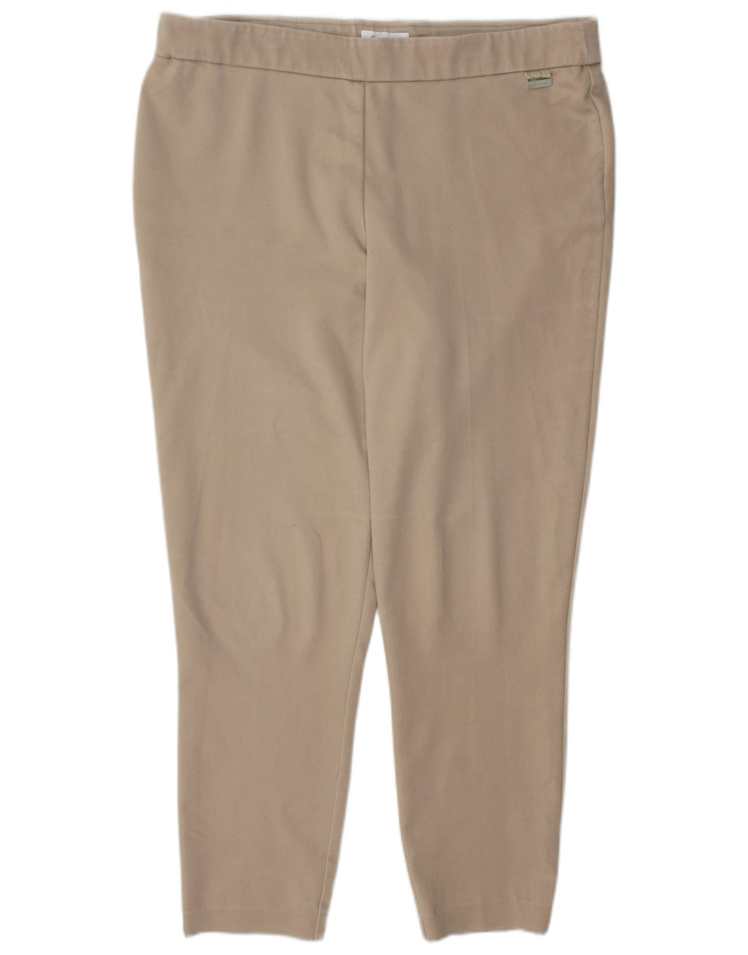 CALVIN KLEIN Damen Legginghose XL W36 L28 Beige Baumwolle