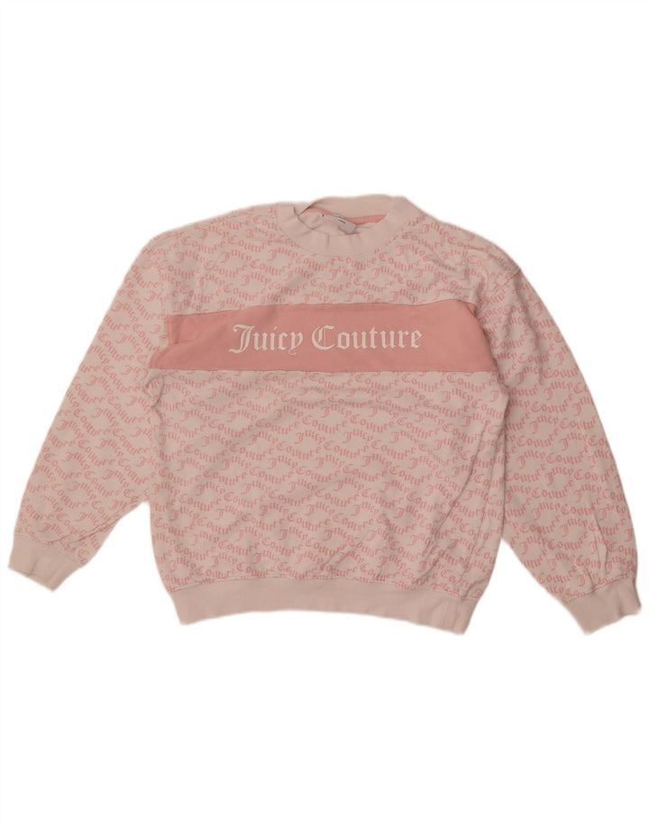 Juicy Couture Damen-Sweatshirt-Pullover, UK 14, Mittelweiß, Farbblock
