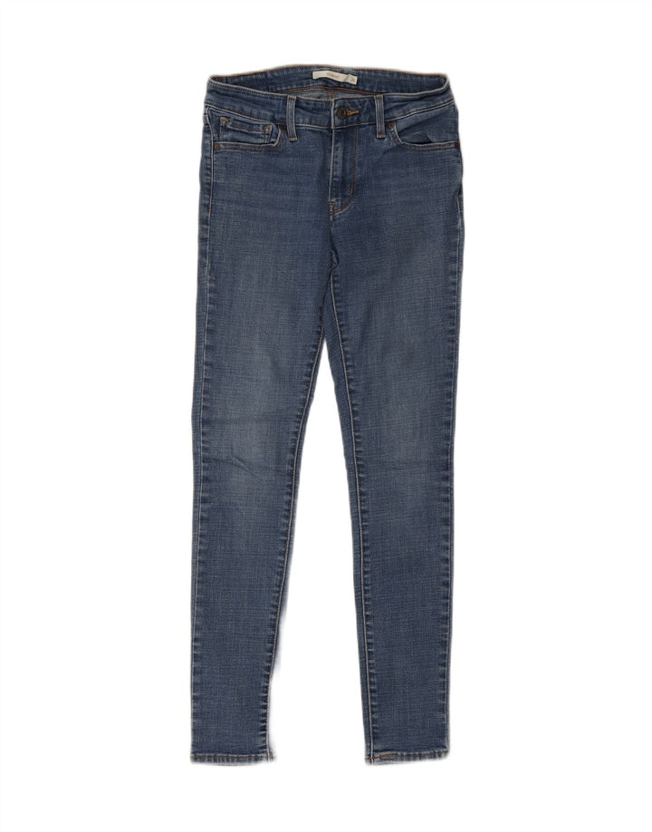 Levi's Damen 711 Skinny Jeans W26 L30 Blaue Baumwolle