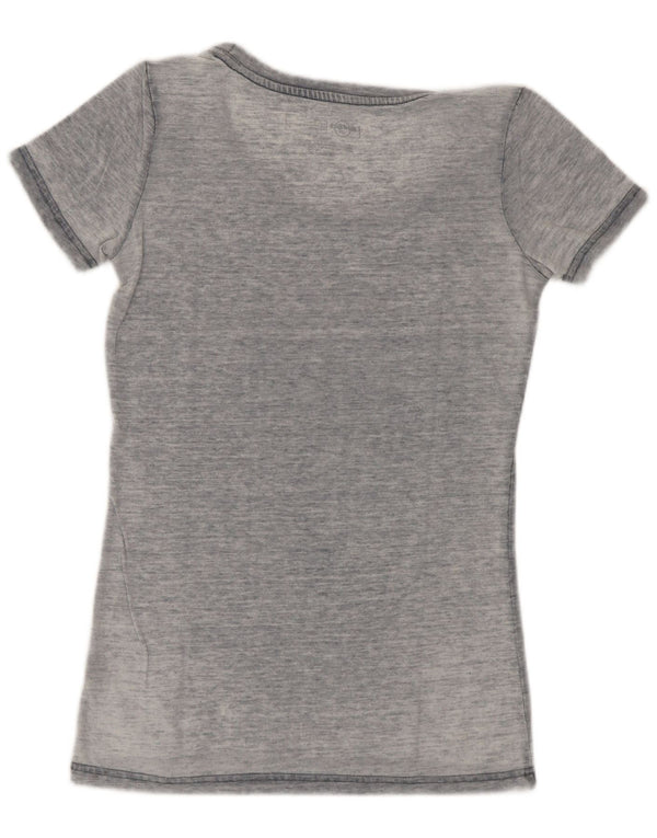 Hard Rock Cafe Grafik-T-Shirt-Oberteil für Mädchen, 7–8 Jahre, mittelgraue Baumwolle