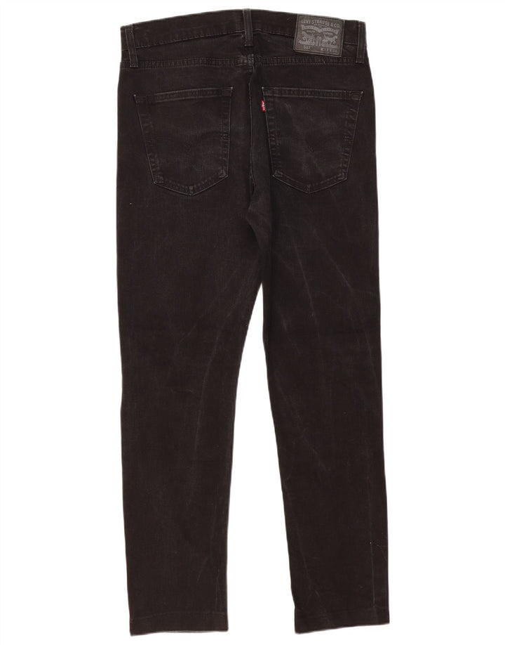 Levi's Herren 512 Slim Tapered Jeans W33 L30 Schwarze Baumwolle