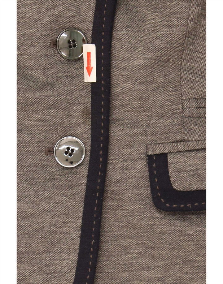 Marks & Spencer Damen Autograph 2 Button Blazer Jacke UK 12 Mittelgrau