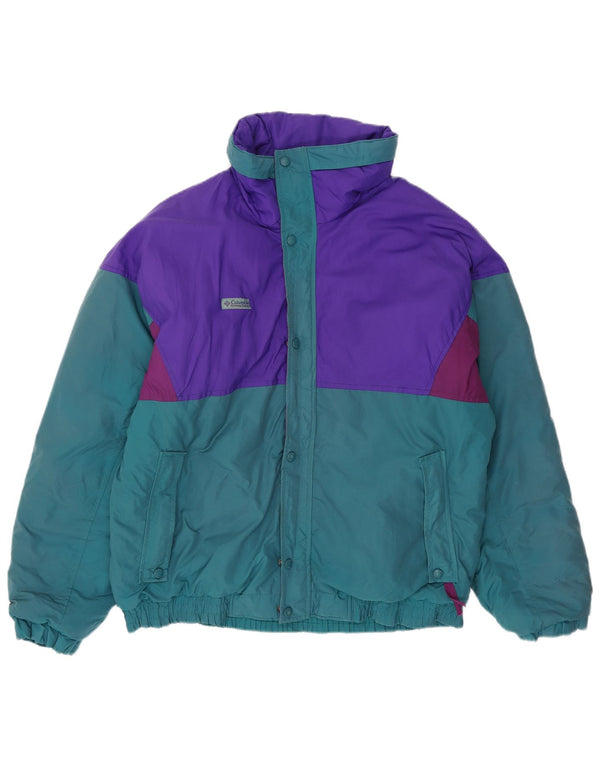 Columbia Herren-Skijacke mit Kapuze, UK 40, groß, mehrfarbig, Farbblock