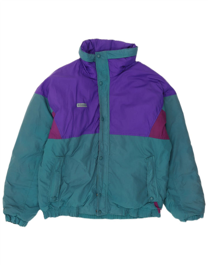 Columbia Herren-Skijacke mit Kapuze, UK 40, groß, mehrfarbig, Farbblock